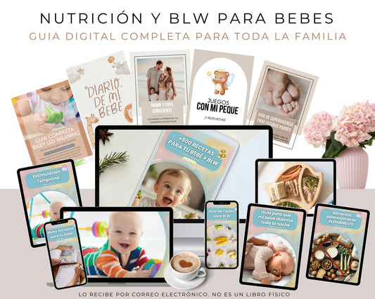 550 Recetas para tu Peque: Incluye guía completa en BLW + 9 Libros exclusivos de Regalo 🎁🧸 Bebes a la mesa!